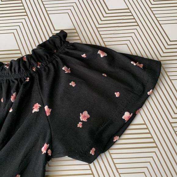 Lovely Bubbly Cropped Black & Pink Shirt Size S # - Picture 5 of 5